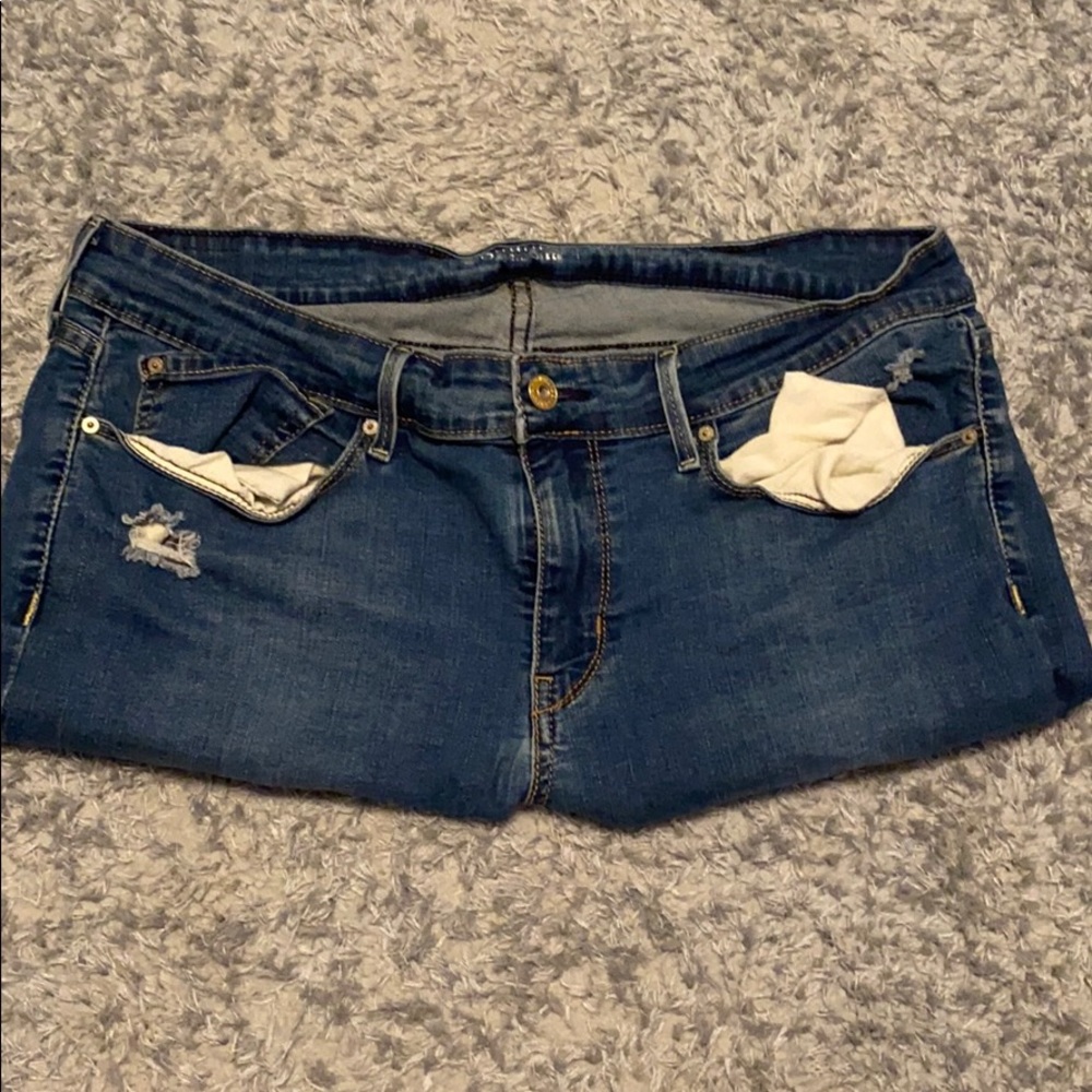 Used ripped skinny jeans